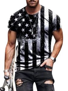 3D Printed round Neck Loose Short Sleeves 3D Print round Neck Loose Short Sleeves