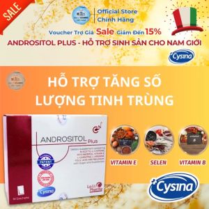 [NSF1111 Giảm 111K] Andrositol Plus Hỗ Trợ Sinh Sản Cho Nam Giới - Chính Hãng Nhập Khẩu Ý