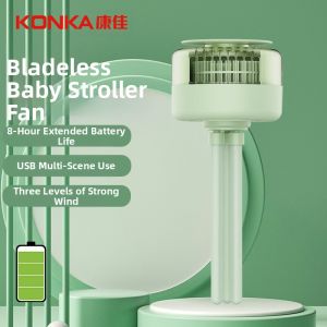 KONKA | Konka USB Desktop Fan Portable Small Electric Fan for Office Car Use Mobile Office Student Dormitory 368 Rotation Wind Speed