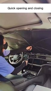 Foldable Car Sunshade Umbrella Car Parasol Sun Visor Car Windshield Sunshade