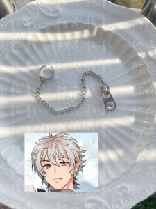 New World Carnival Silver Feather Miracle Cosplay Earrings Zipper Ear Cuffs Customizable Anime Gaming Convention Accessories