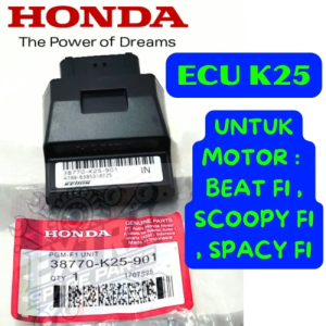 ECU K25 ECCU/ECM ASLI HONDA AHM PRESISI BEAT FI/ SCOOPY FI/SPACY FI KUALITAS ASLI 100% ORIGINAL AHM.