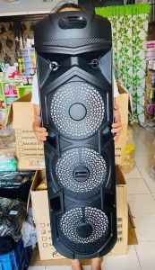 37inches Big Triple Bluetooth Speaker Portable Karaoke Free Wireless Mic