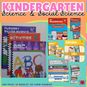 KINDERGARTEN (SCIENCE) Activity Workbook Worksheet Homeschool Learning Materials | RABAH UP STORE