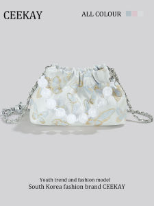 Túi Đeo Chéo CEEKAY Original Butterfly Knot Chain Bucket Bag Túi Nữ Sang Trọng Nhẹ Nhàng Thời Trang Mùa Hè 2024 Túi Đeo Chéo Thường Ngày