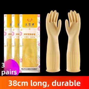 Long-Sleeved Waterproof Kitchen Gloves