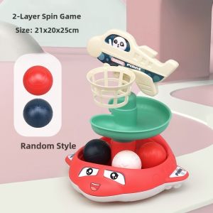 Baby Toy Stacking Track Ball Coordination Educational Plaything for 6 Months plus Children Girls Boys Plastic Stacking Rings