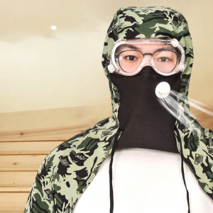 Dust Protection Face Mask Full Face and Neck Coverage Easy Breathing