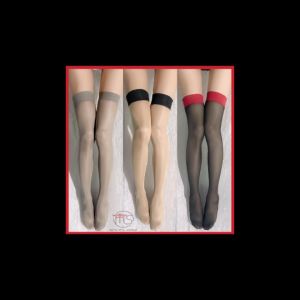 Thigh High Stocking Mix Color Stretch Stocking Over Knee Lace Silk Stoking Pantyhose Stoking Wanita Baru
