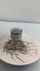 ตะปูเข็ม 100กรัม (ประมาณ 700 ชิ้น) เข็มหมุดทำกระทง เข็มหมุดหัวตะปู ตะปูเข็ม กระทง งานฝีมือ ตะปูกระทง DIY