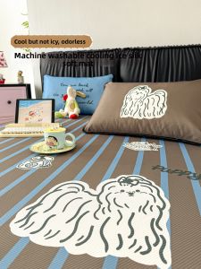 SHAYA | Cartoon Ice Silk Cool Bed Sheet Set