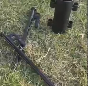 Pemegang Batang Tenda Stand Canopy Pole Holder degan 2 Pasak Tenda