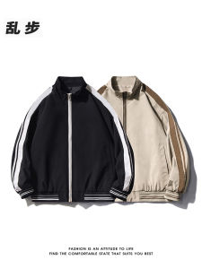 American Style Mens Baseball Jacket Autumn Winter New Trendy Brand Ins Hong Kong Style Workwear Jacket Cool Boys Baseball Clothes