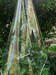 【COD】 transparent rainproof cloth PVC 9FT*15FT Multiple sizes available Anti-aging high light transmission dustproof balcony rainproof tarpaulin waterproof tarpaulin tarpaulin transparent tarpaulin rainproof cloth thickened tarpaulin