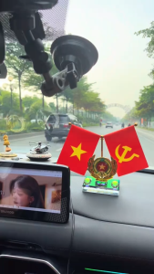 Cờ gắn xe ô tô và trang trí bàn làm việc mẫu Công An Nhân Dân Việt Nam