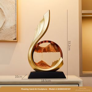 Luxury New Year and Moving In Gift Flowing Sand Art Decoration