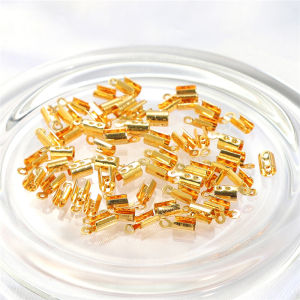 หัวเข็มขัดทองคำชุบทอง 18K สำหรับสร้อยคอ DIY วัสดุอุปกรณ์ทำเครื่องประดับแฮนด์เมด อุปกรณ์เสริมเสร็จสิ้น