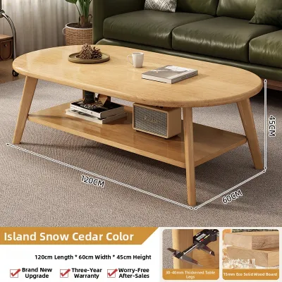 MEISITEKEKE | Household Small Living Room Modern Minimalist Solid Wood Core Coffee Table