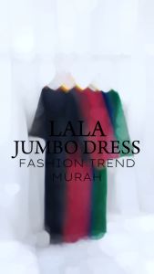 ALMO FASHION [HF] - Dress Jumbo Lala / Dress Brukat Wanita Terbaru / Dress Bigsize Brukat / Dress Wanita Bigsize S-XXL / Dress Wanita Kekinian