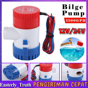Pompa Bilge 12v Pompa Air Celup Bilge Pump 1100GPH CH8028 DC 12V 24V Submersible Mini Serbaguna Auto Otomatis Berhenti