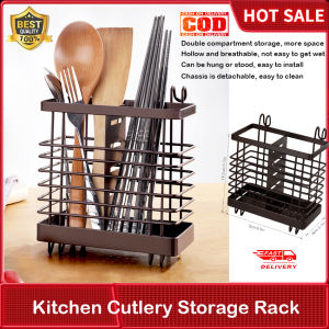 Kitchen Cutlery Holder Sink Caddie Cutlery Drainer Cutlery Holder Removable Compartment Kitchen Caddie Spoon And Fork Organizer