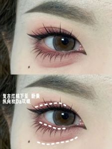 ลิปสติกอายาสีแดงวินเทจ น้ำหนักเบา ทนน้ำ ทนต่อการสัมผัส ด้ามจับแบบมีแปรง ลิปสติกอายาสีสันตัดกันสำหรับผู้เริ่มต้น