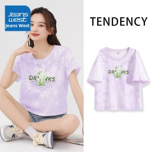 Jeanswest | Áo Thun Tie-Dye Mùa Xuân/Hè Size Nhỏ Phù Hợp Ngắn Dễ Thương