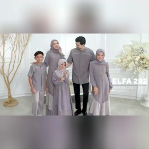 Terbaru Sarimbit Seply Elfa 292 & Gamis Kagumi 292