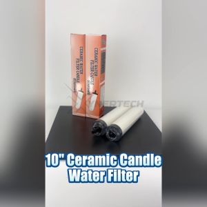 10" Inch Ceramic Water Filter Candle Standard Orange Box 0.5 Micron Pore For Replacement Housing Filter Long Mount/ Short Mount Available Easy Maintainance