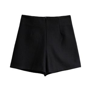 Black Slimming High Waist Short Pants