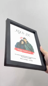 Custom Photo Frame Portrait Gift - Anniversary Birthday Farewell Graduation Teachers Day