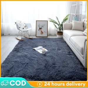 SWEETNIGHT Fulffy Carpet Big Size Fur furry Carpets Floor Mat Karpet Lembut Room Mat Soft Living Room Carpet Bedroom Rug Door Mat