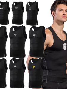 ชุดกีฬาบาสเก็ตบอลสำหรับผู้ชาย ชุดออกกำลังกาย ชุดว่ายน้ำ ชุดวิ่ง ชุดออกกำลังกาย ชุดฝึกซ้อม ชุดกีฬา ชุดลำลอง แห้งเร็ว ระบายเหงื่อ แขนกุด ทรงเข้ารูป