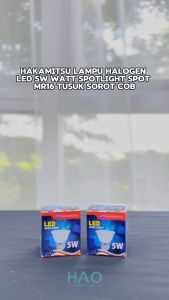 Hakamitsu Lampu Halogen LED 5Watt Spotlight Spot MR16 E27 Tusuk Sorot COB