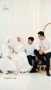 AYASKARA FAMILY BROKEN WHITE SARIMBIT LUBI 2025 YANG COCOK UNTUK LEBARAN KONDANGAN TERBARU KEKINIAN GAMIS DAN KOKO