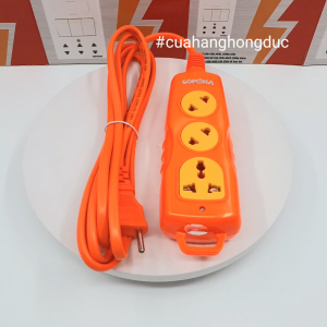 Ổ Cắm Điện 3 Lỗ Chéo 3000W Cắm Không Vướng 3C-3000W SOPOKA