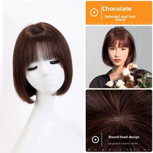 MENGSIQIAN | Real Hair Full Wigs Bob Hairstyle