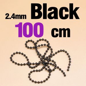 100cm Sinking Fly Tying Bead Chain Eyes Head Streamer Nymph Zonker Tying Bead Eyes Metal Fly Fishing Materials