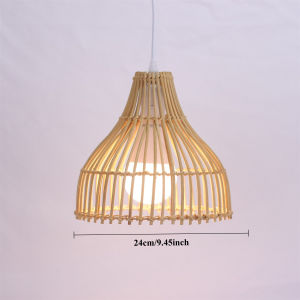 JOYINLED Modern Rattan Pendant Lamp Wicker E27 Chandeliers Bamboo Chandelier Light Bedroom Home Lighting Fixtures 24CM lustre