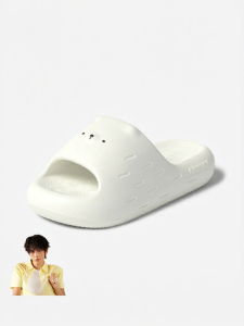chikoku | Cute Bear Print Slip-resistant Thick-bottomed Slippers