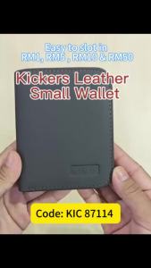 Kickers Original Genuine Convenient Vertical Small Leather Wallet With Coin Compartment KIC 87114 / KIC 87115
