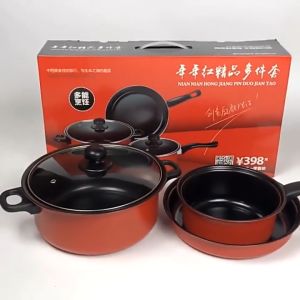 Peralatan masak Panci Set 3in1 Panci Teflon Wajan 3 in 1 Panci Anti Lengket