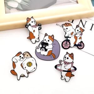 (🇸🇬 Local seller) Enamel Pin  Cute Enamel Backpacks Pins Cartoon Animal Lapel Pin Enamel Brooch Pins Badge Decor Pins