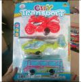CITY TRANSPORT - mainan anak alat transportasi motor helikopter bus bis mobil OCT 5316. 