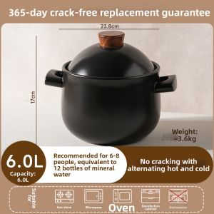 SIYUE | Heat-Resistant Non-cracking Clay Pot