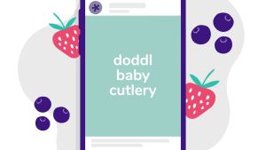 Doddl Baby Cutlery Set and Case for Weaning and Family Mealtime