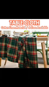 Table Cloth Cotton Linen Fabric Rectangle Table or Square Table Clothes NO Waterproof Table Cloth Nordic Stylish Decoration For Living Room Kitchen Dining