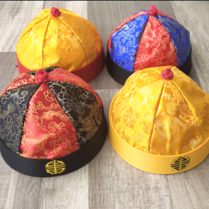 Topi Imlek Cheongsam Ekor Rambut Topi China Manchu Oriental