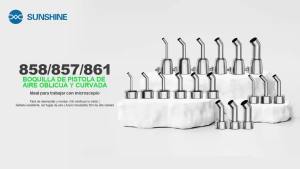 Đầu Phun Cong RELIFE 857 Series Chất Lượng Cao Bằng Thép Không Gỉ 304 Dùng Cho Sửa Chữa Điện Thoại Kích Thước 4/5/6/8/10/12MM