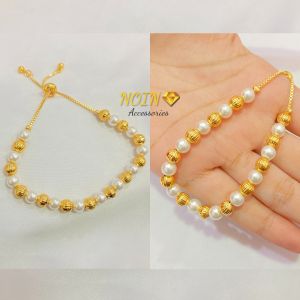 Gelang Serut Mutiara Lapis Emas: Aksesoris Perhiasan Simple